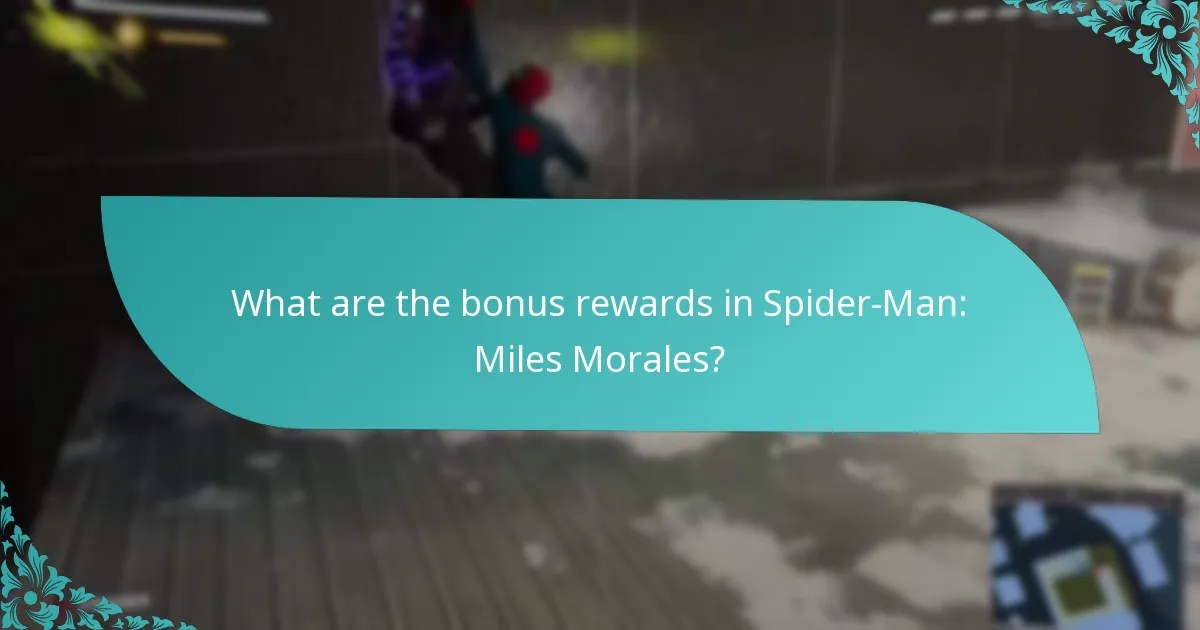 How do bonus rewards in Spider-Man: Miles Morales compare to other games?